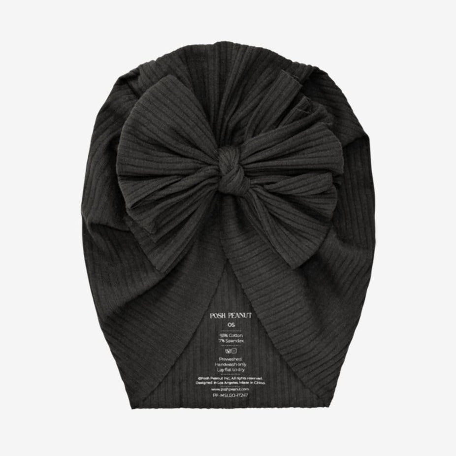 Black Molly Turban Bow