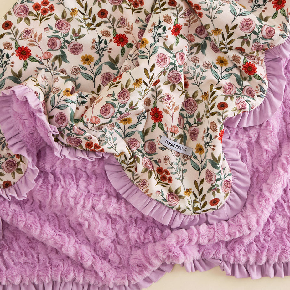 Madelyn Minky Ruffled Luxette Patoo® Blanket