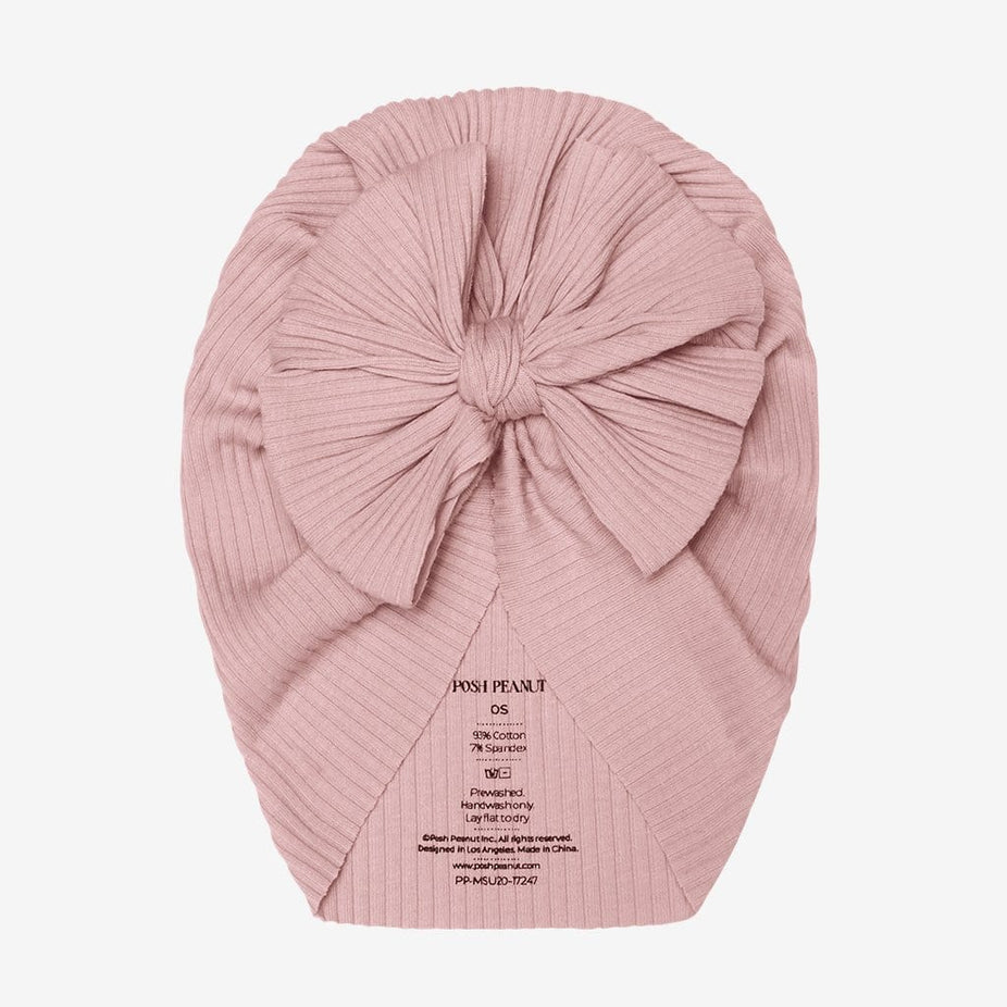 Dusty Rose Molly Turban Bow