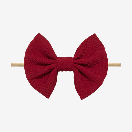 Burgundy Lulu Nylon Headband
