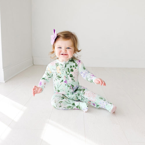 Erin Footie Ruffled Zippered One Piece