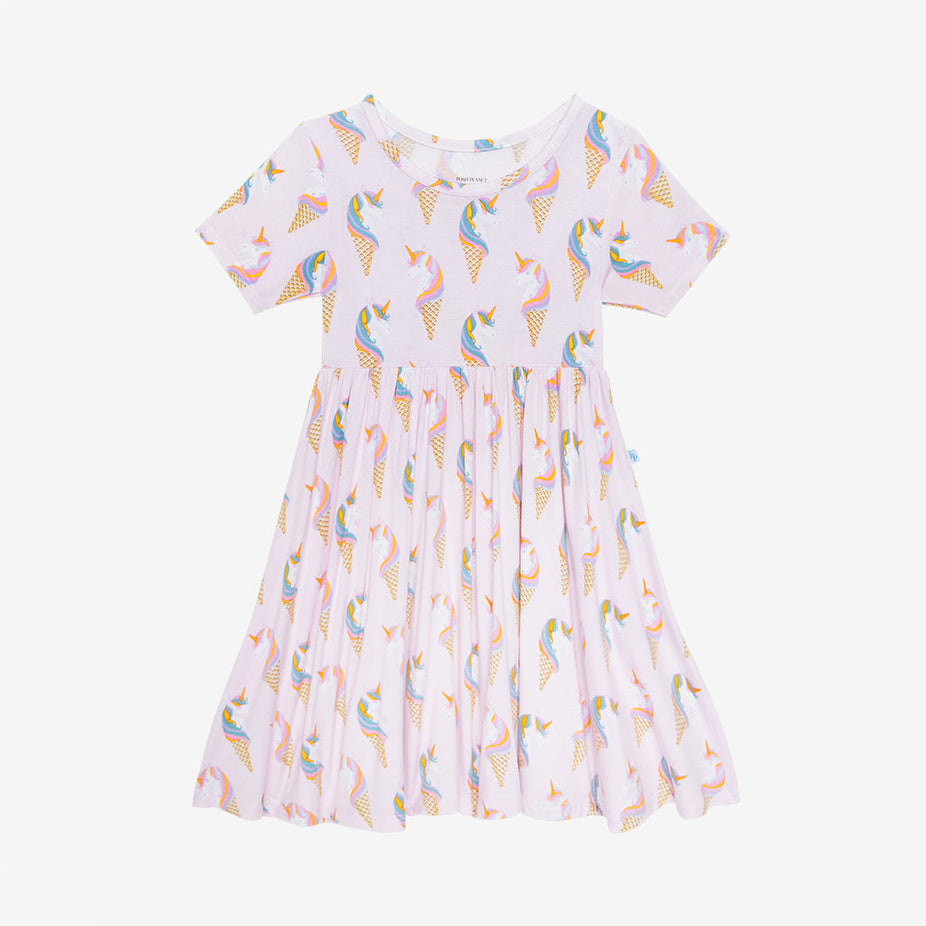 Unicorn Ice Cream Twirl Dress
