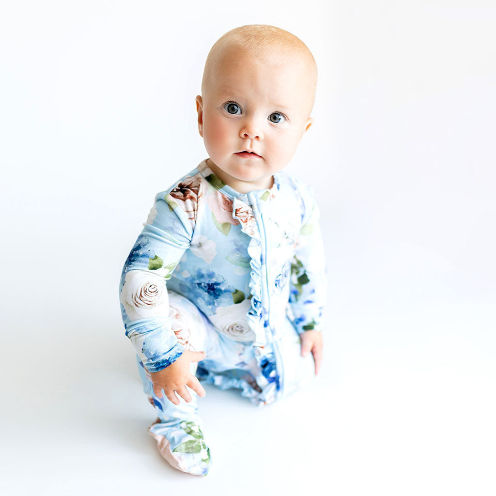 Frostine Footie Ruffled Zippered One Piece
