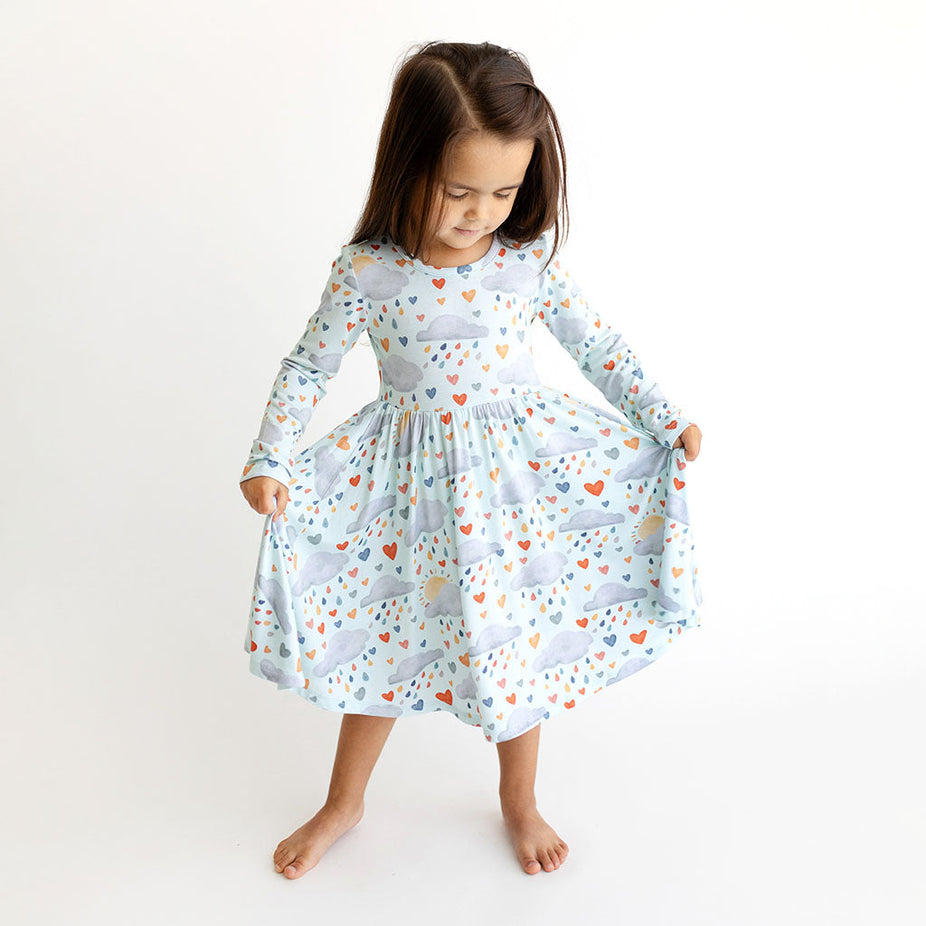 Briella Long Sleeve Twirl Dress