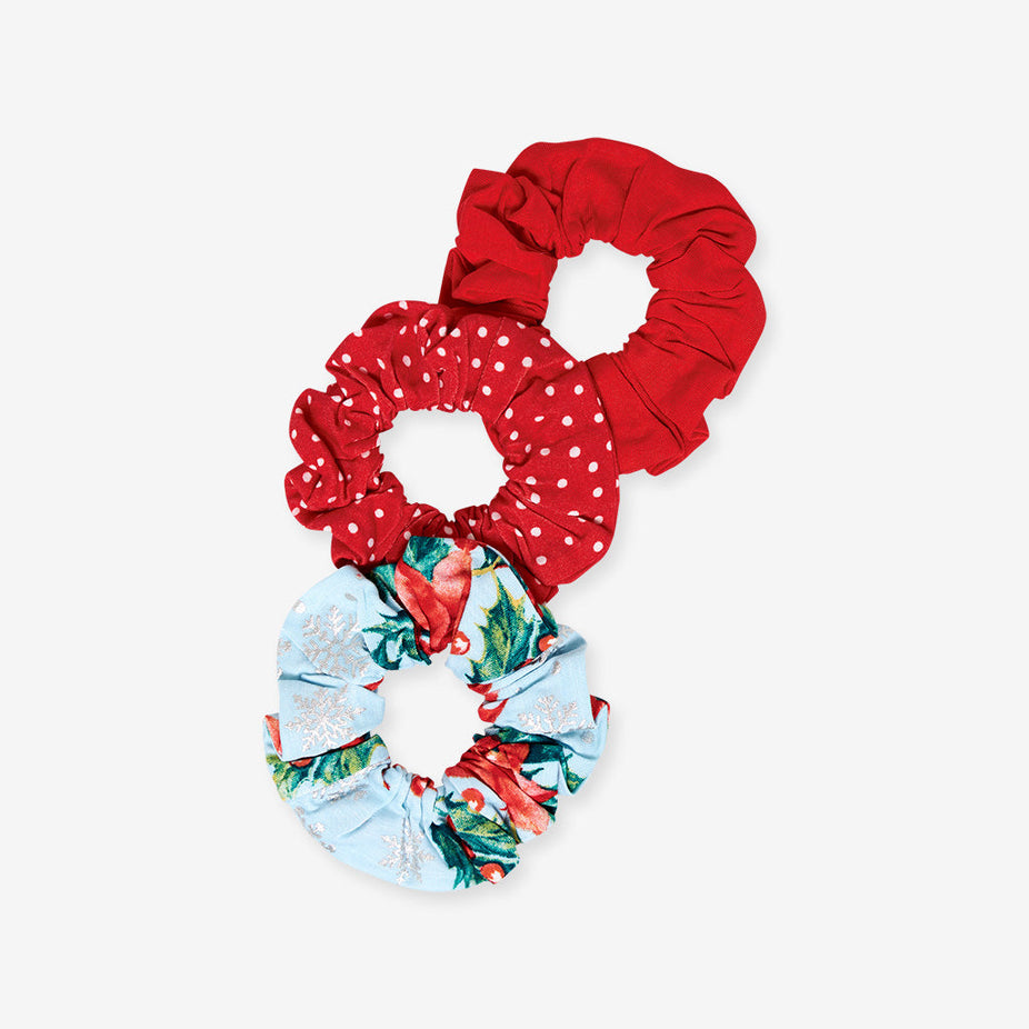 Winter Lily Scrunchie Set