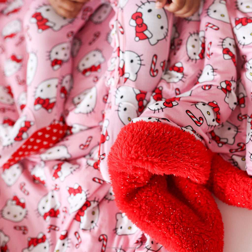 Hello Kitty® Candy Cane Luxe Plush Patoo® Blanket