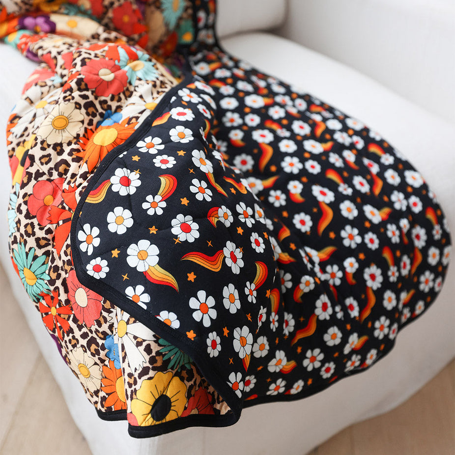 Moonbeam & Starbeam Reversible Quilted Patoo® Blanket
