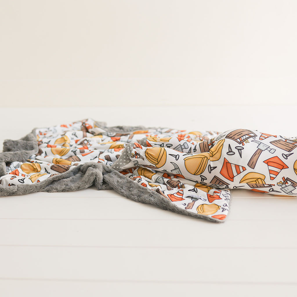 Construction Time Minky Luxette Patoo® Blanket