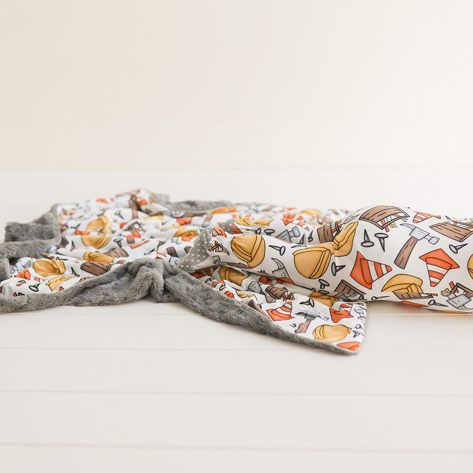 Construction Time Minky Luxette Patoo® Blanket