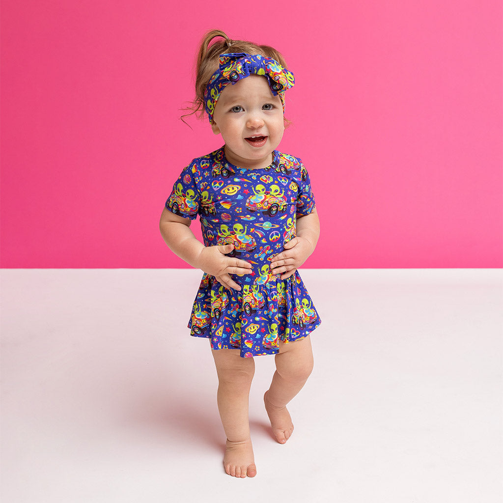 Lisa Frank® Zoomer & Zorbit Twirl Skirt Bodysuit Dress