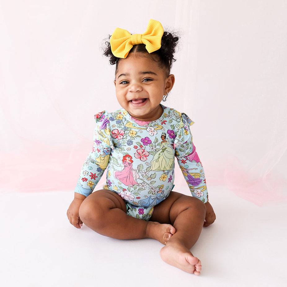 Disney Princess Long Sleeve Ruffled Bodysuit