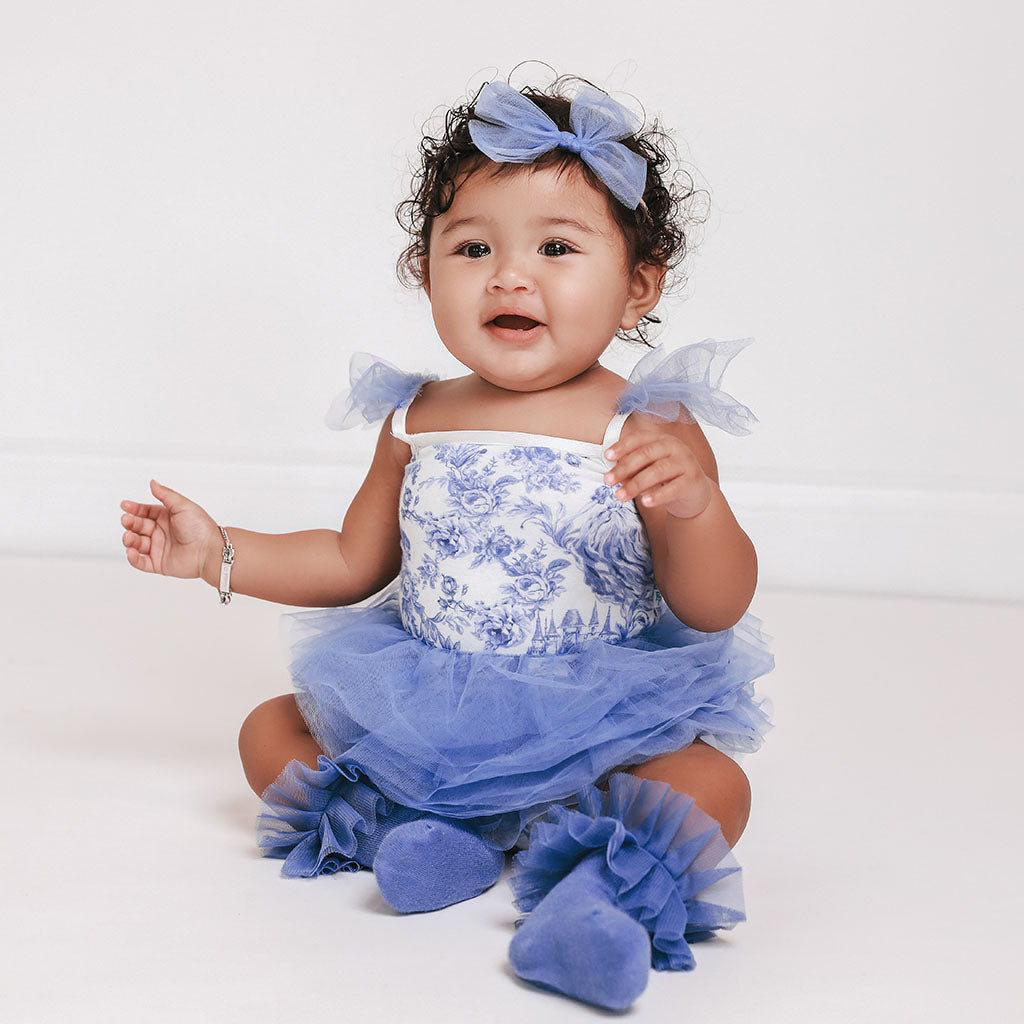 Briar Tulle Smocked Bodysuit Dress