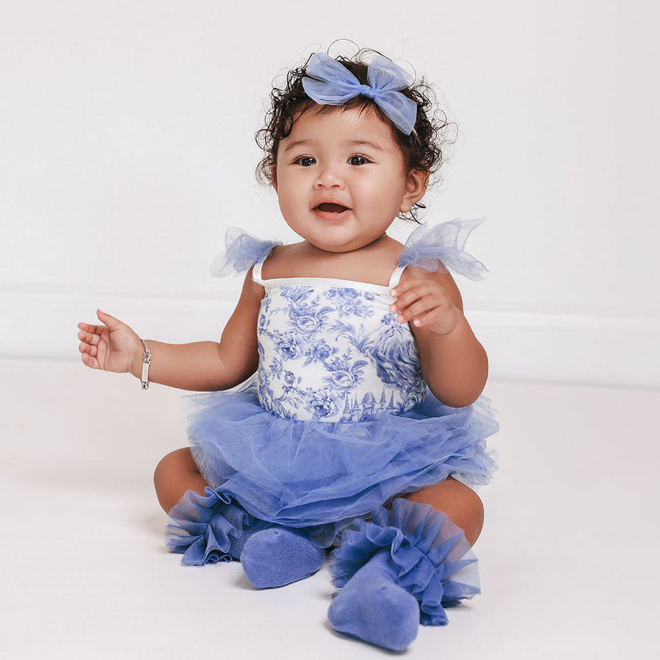Briar Tulle Smocked Bodysuit Dress