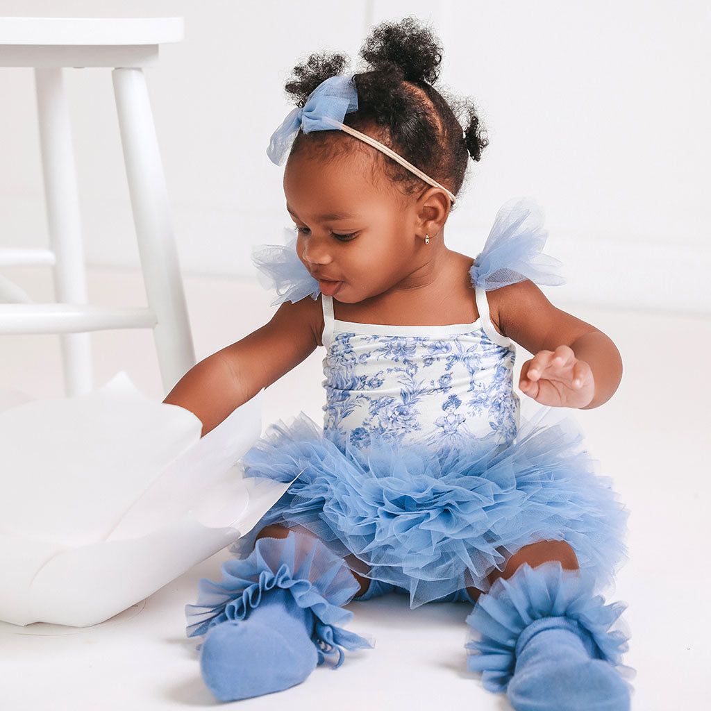 Briar Ruffled Tulle Sleeveless Bodysuit