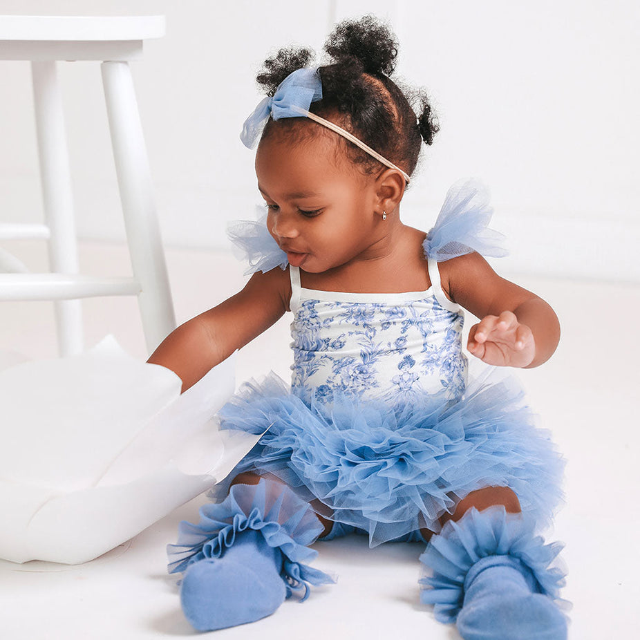 Briar Ruffled Tulle Sleeveless Bodysuit