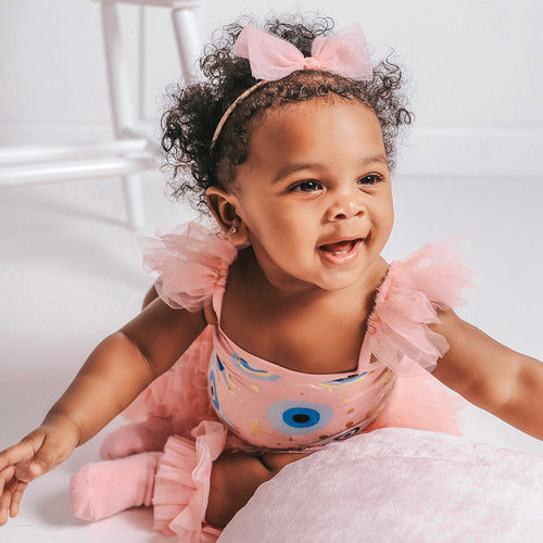 Posh Fiona Ruffled Tulle Sleeveless Bodysuit