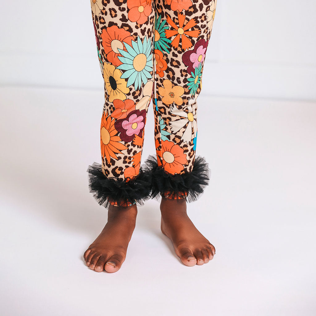 Moonbeam Tulle Ruffled Leggings