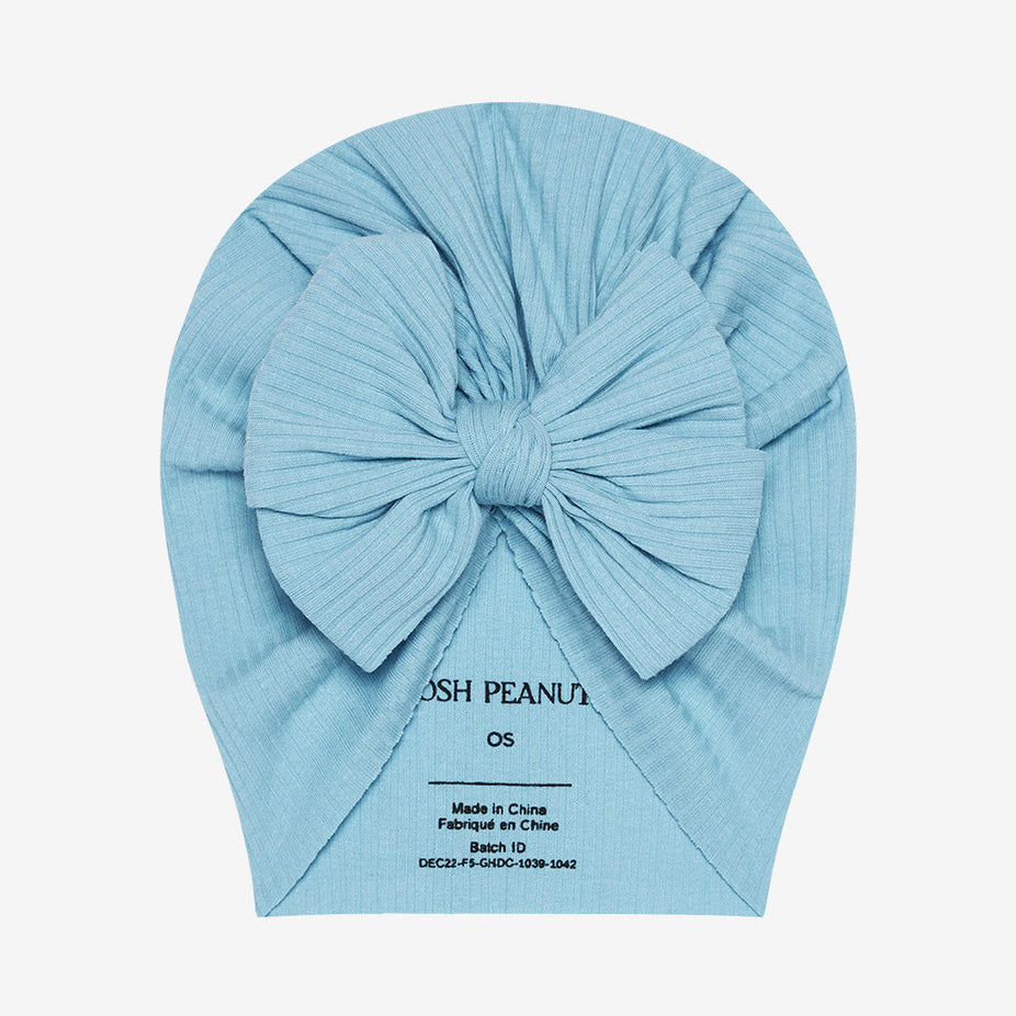 Dusty Blue Molly Turban Bow