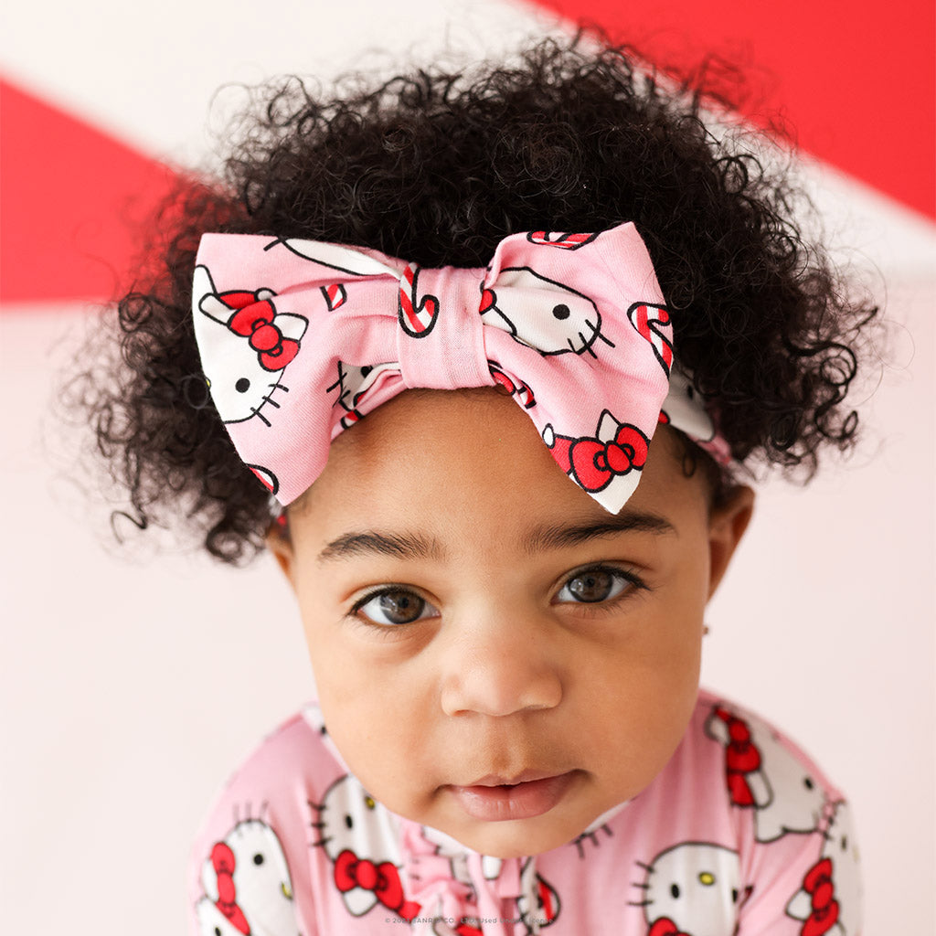 Hello Kitty® Candy Cane Luxe Bow Headwrap