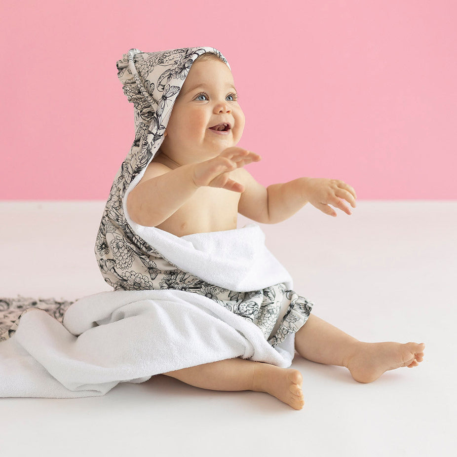 Junie Ruffled Hooded Towel