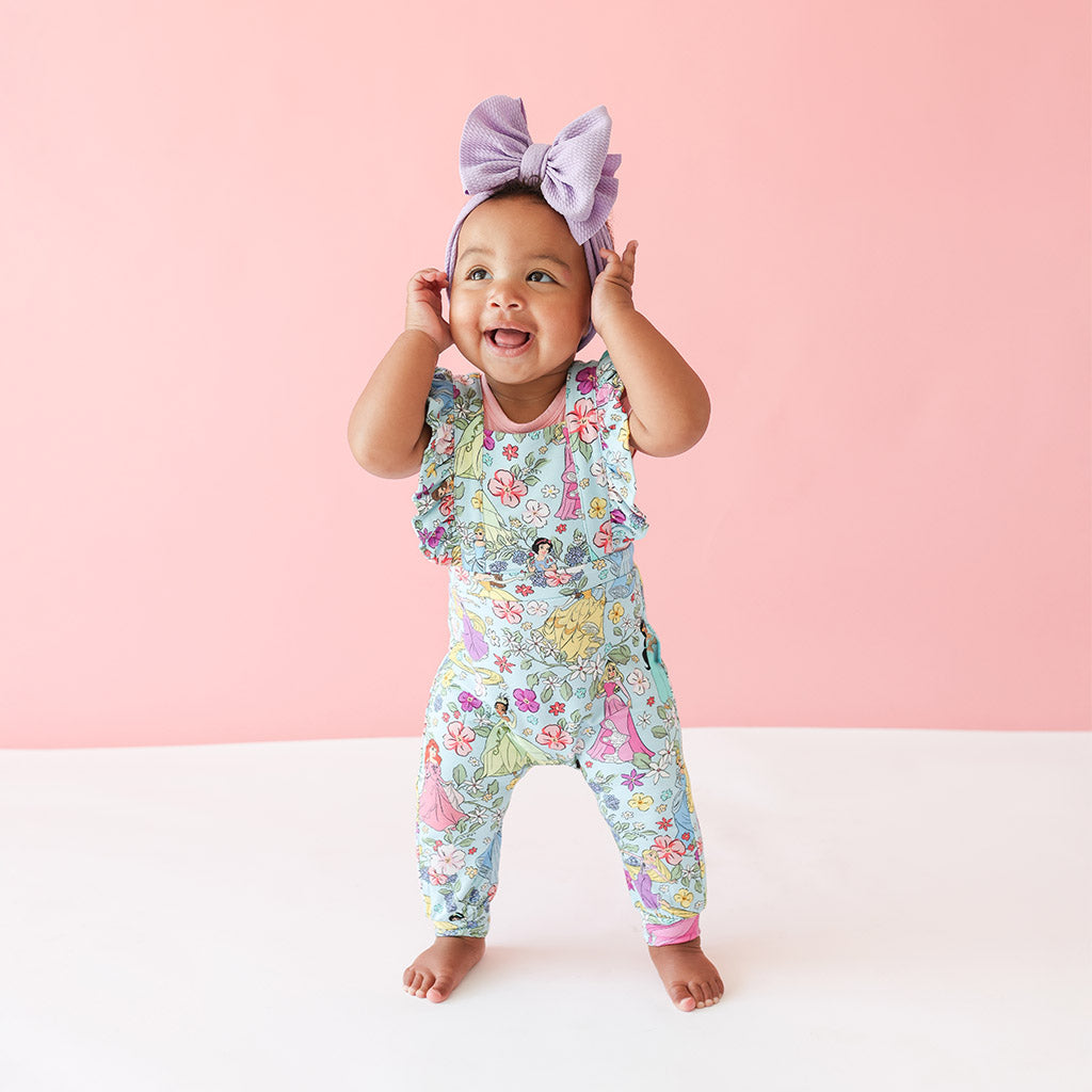 Disney Princess French Terry Ruffled Overalls