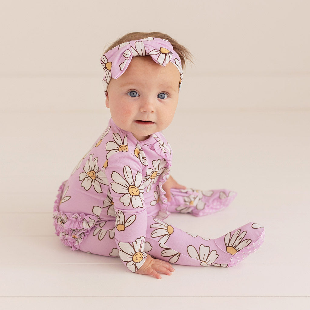 Jamie Footie Ruffled Zippered One Piece