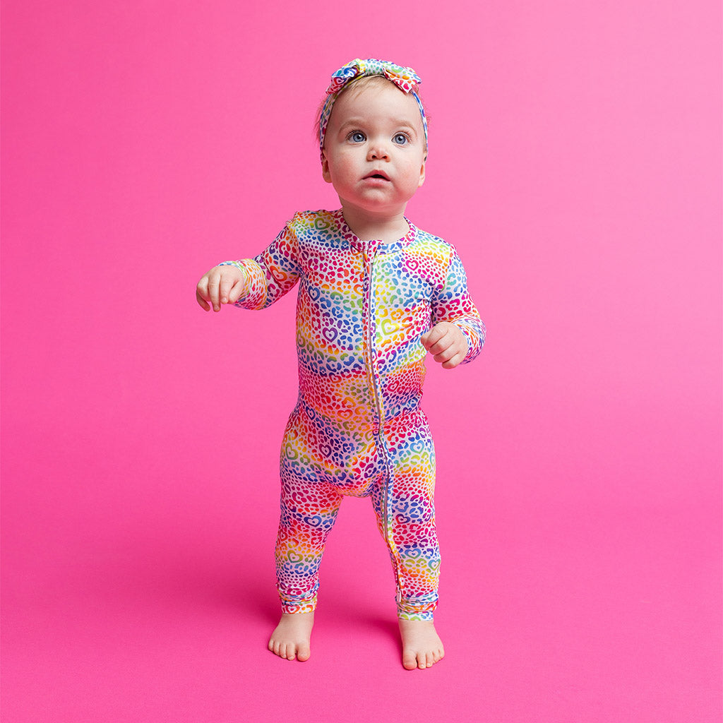 Lisa Frank® I Love Rainbow Leopard Convertible One Piece