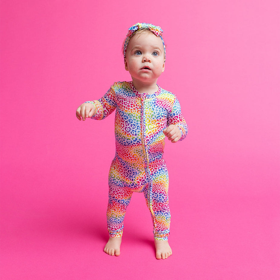 Lisa Frank® I Love Rainbow Leopard Convertible One Piece