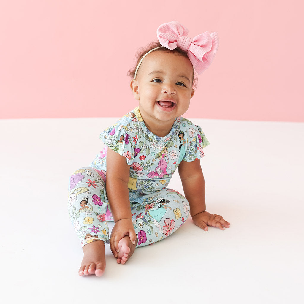 Disney Princesses Ruffled Cap Sleeve Romper