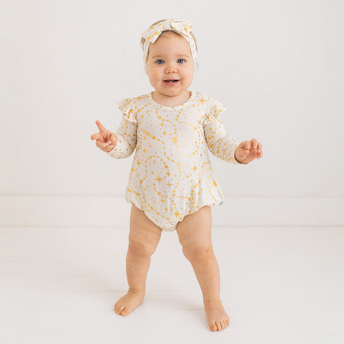 Olympia Ruffled Long Sleeve Bubble Romper