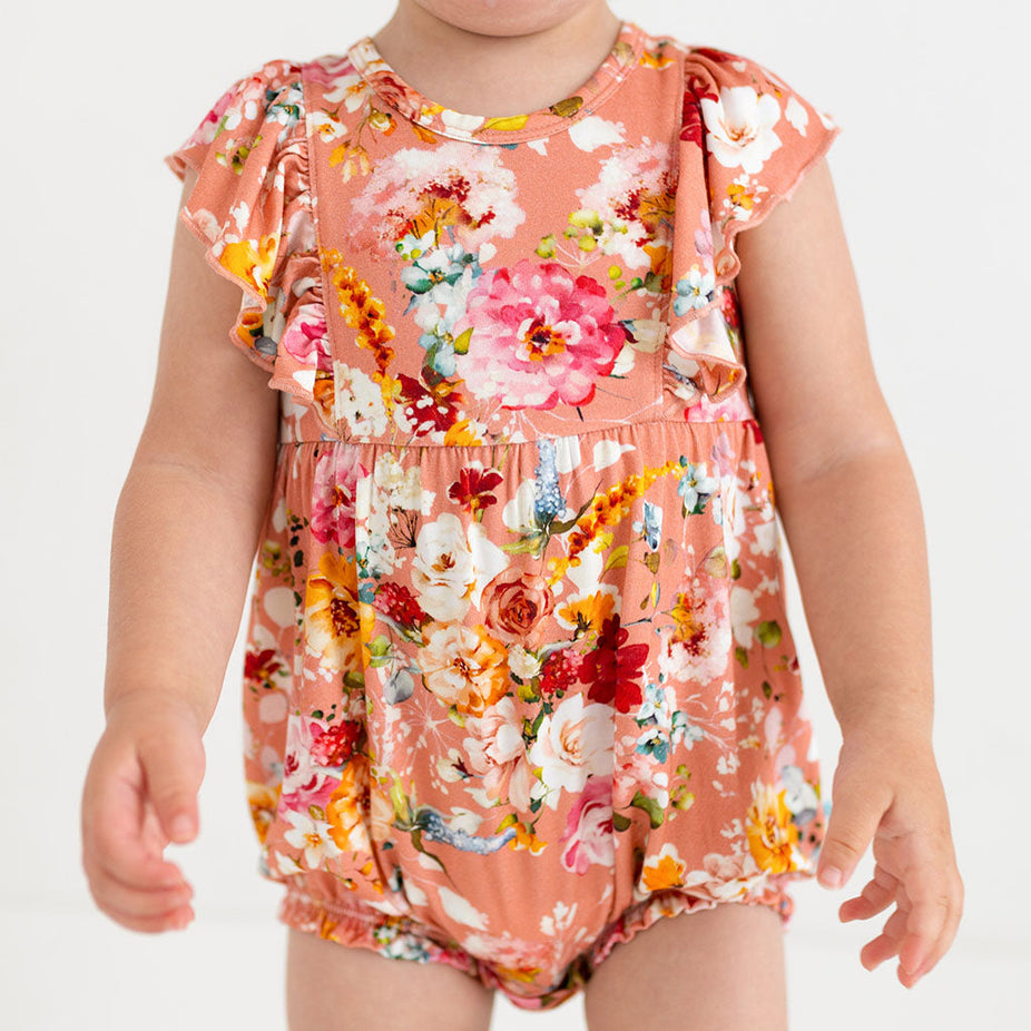 Celia Flutter Sleeve Bubble Romper