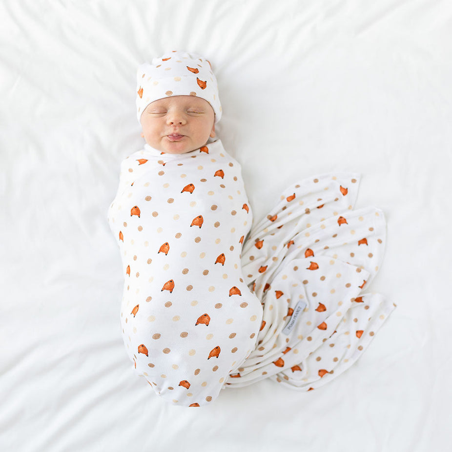 Lionel Swaddle Beanie Set