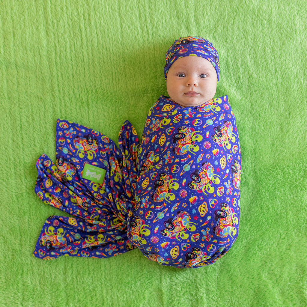 Lisa Frank® Zoomer & Zorbit Swaddle Beanie Set
