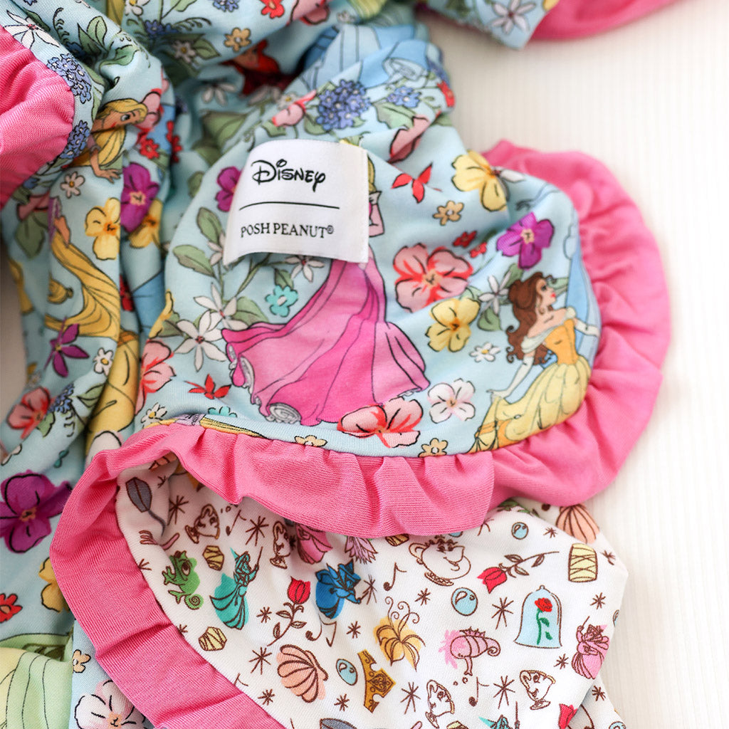 Disney Princesses & Princess Friends Ruffled Luxette Patoo® Blanket