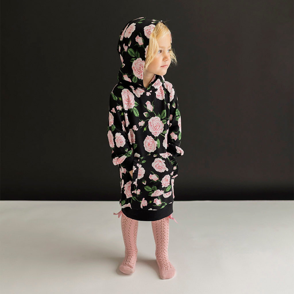 Harley French Terry Long Sleeve Hoodie Sweatshirt Dress