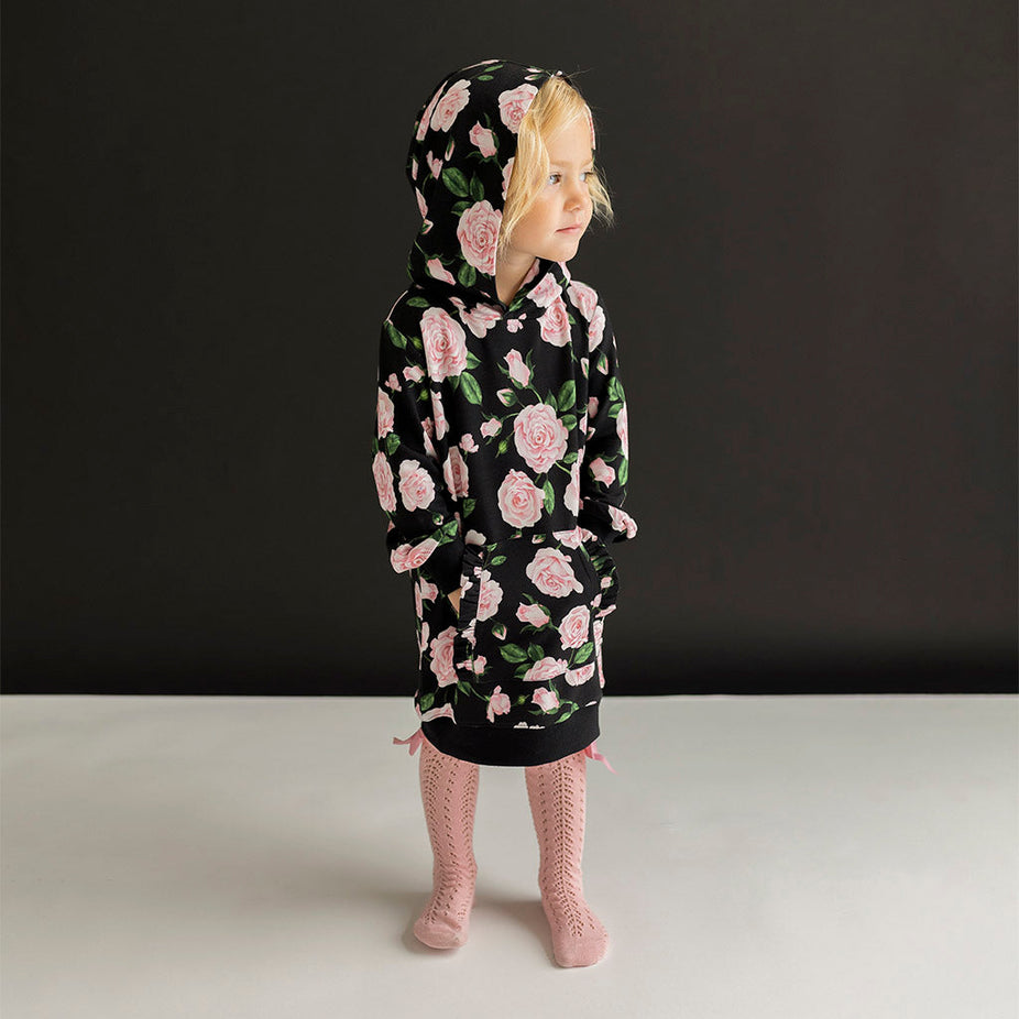 Harley French Terry Long Sleeve Hoodie Sweatshirt Dress