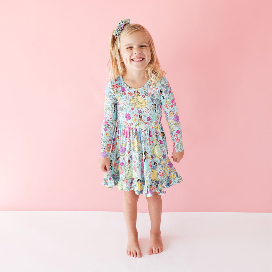 Disney Princess Long Sleeve Ruffled Twirl Dress