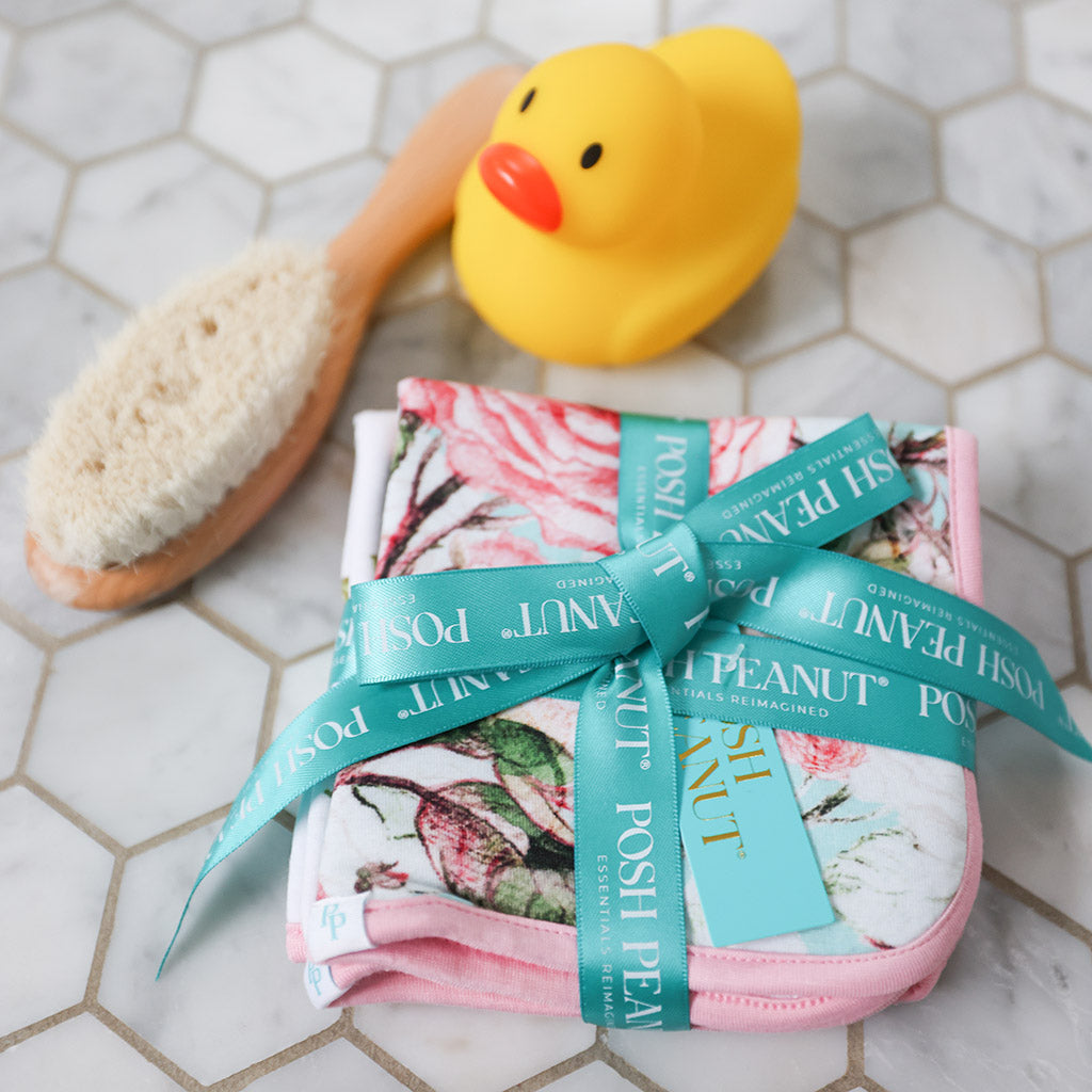 Spring Rose Wash Cloth Set