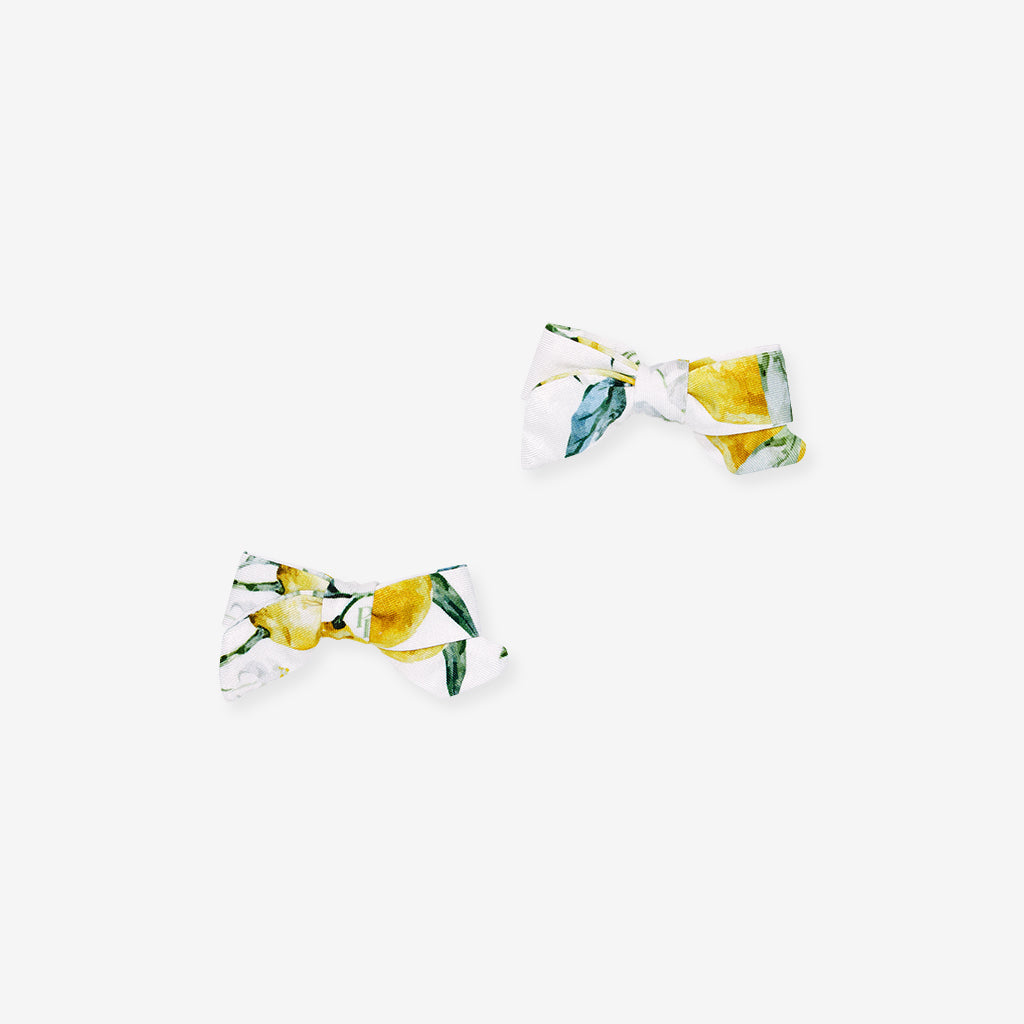 Limoncello Mini Bow Hair Clips