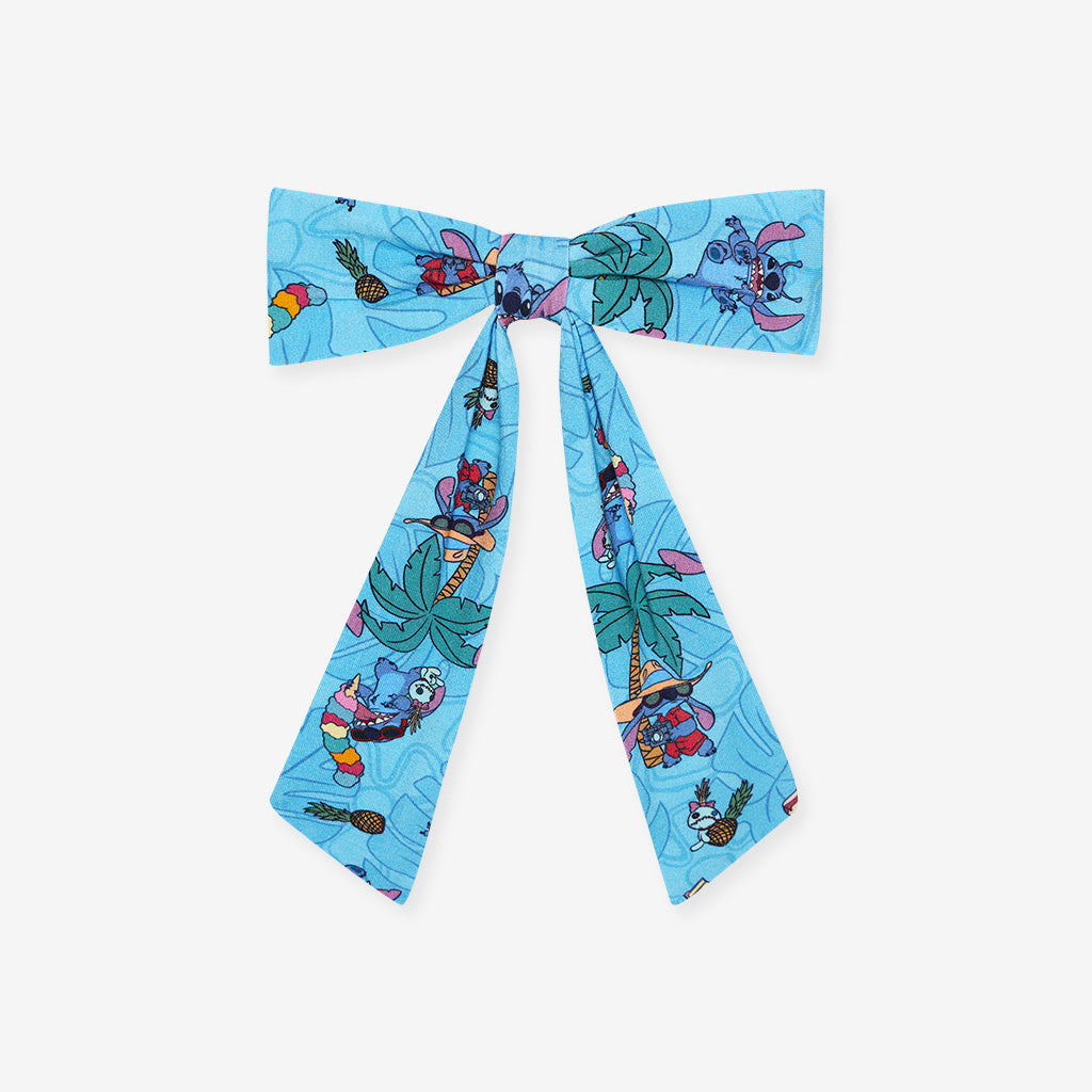 Disney Tropical Stitch Luxe Bow Hair Clip