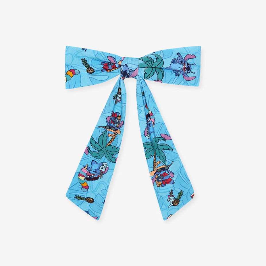 Disney Tropical Stitch Luxe Bow Hair Clip