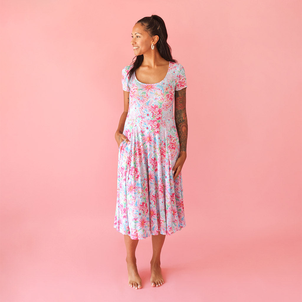 Marina Women's Scoop Midi Dress