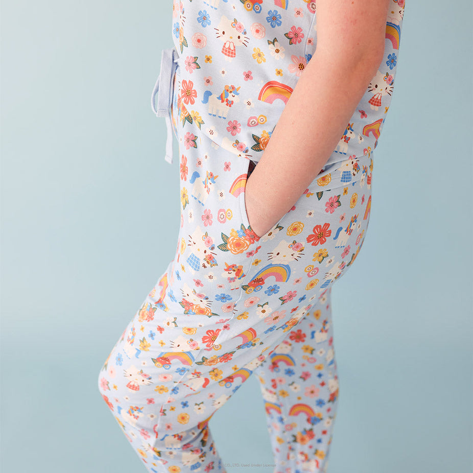 Springtime Blue Hello Kitty® Women's Paperbag Joggers