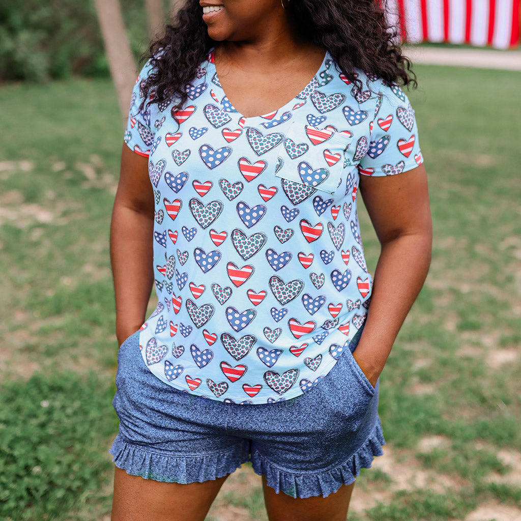 Becky Women's V-Neck Tee