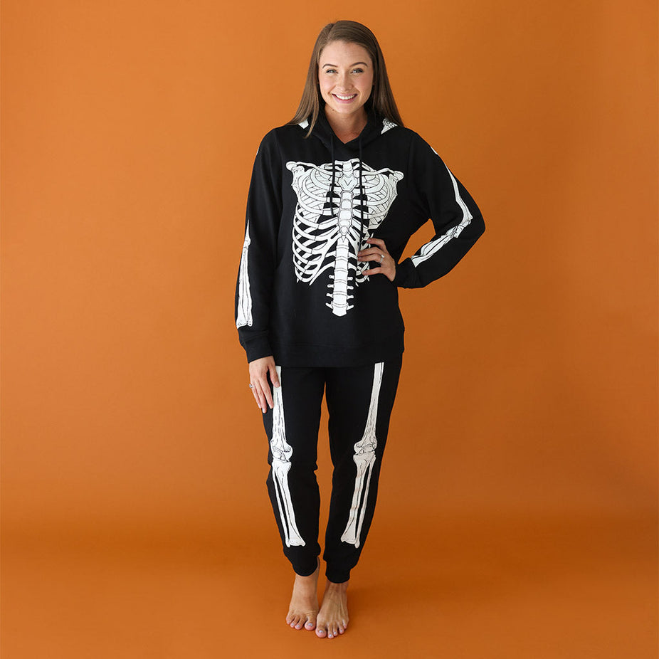 Mrs. Posh Women's Fleece Jogger Set - Solid Black