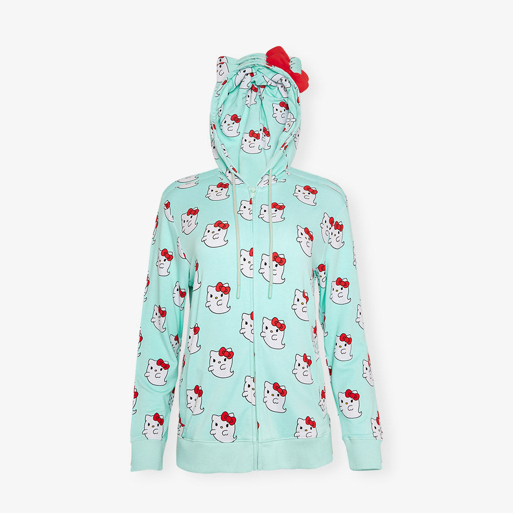 Hello Kitty® Ghost Women's French Terry Zip Hoodie