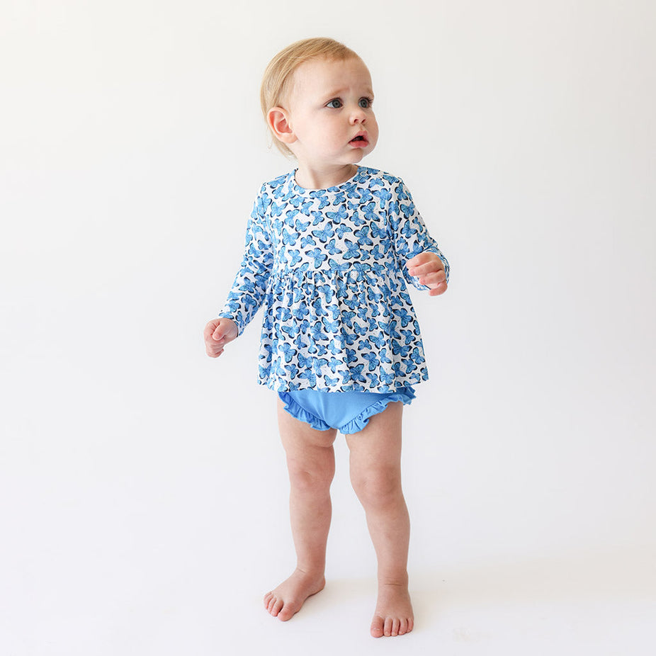 Nayeli Peplum Ruffled Bummie Set