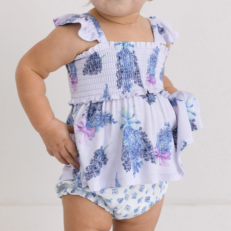 Bonny Smocked Babydoll Bummie Set
