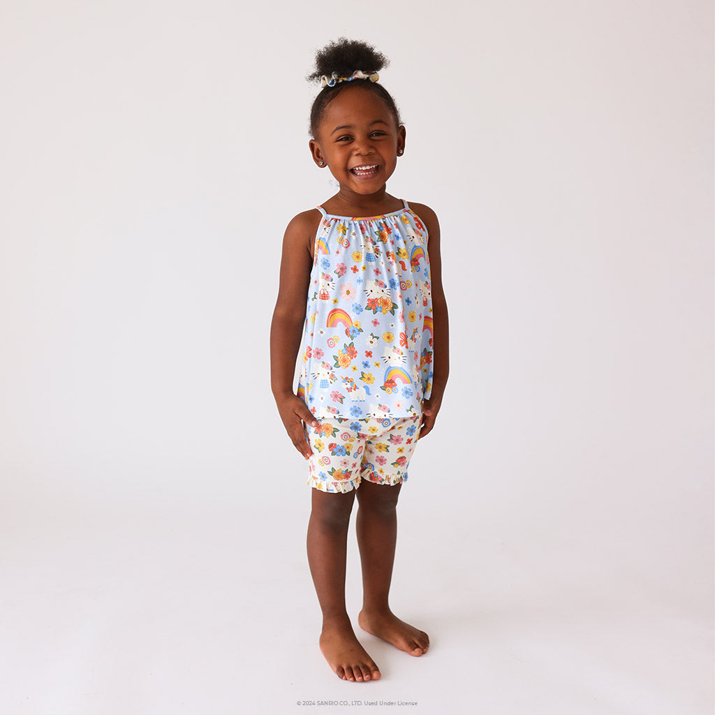 Springtime Blue Hello Kitty® Tank Ruffled Short Set