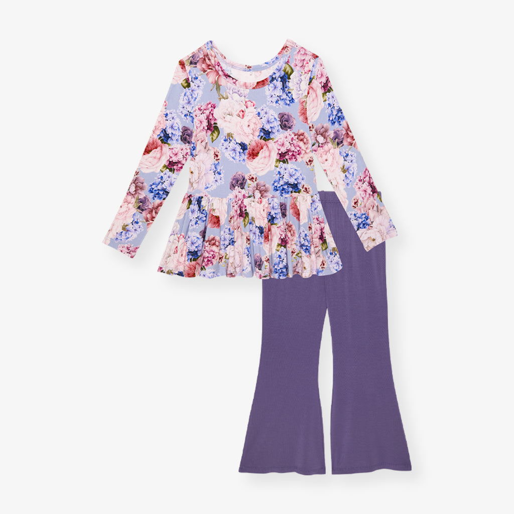Annie Peplum Bell Bottom Set